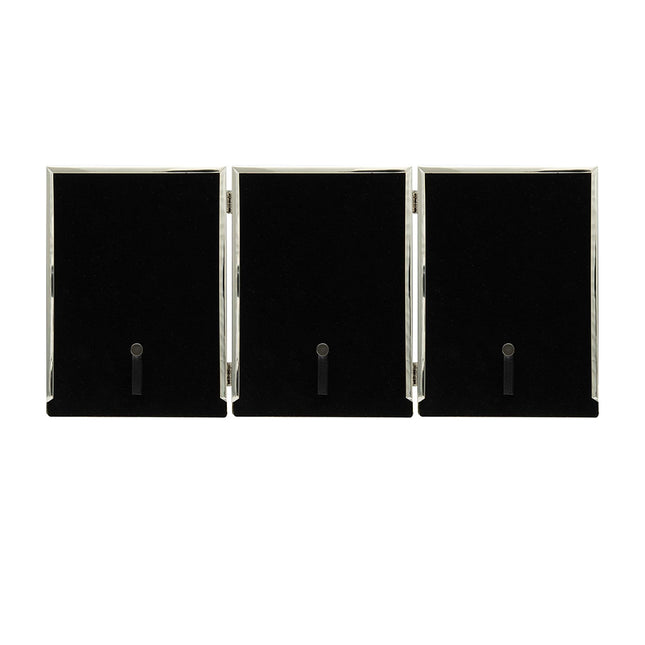 18X13cm X3 Triple (7x5 inch X3) Symphony Classic Silver Multi Aperture Frame