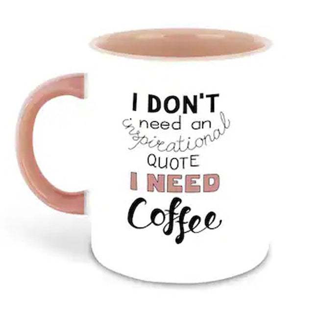 Caffeine Craver  No Inspirational Quotes Personalised Mug