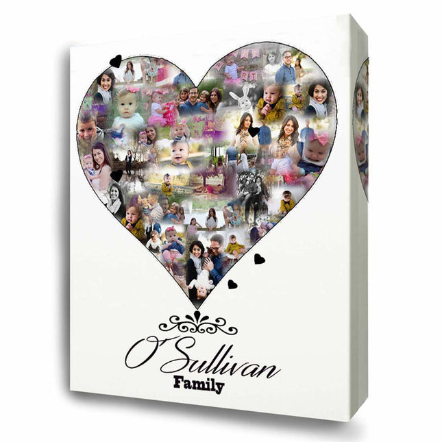 Our Family Love Photo Collage On Canvas