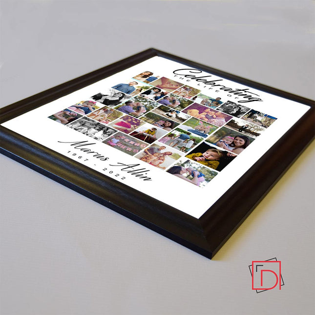 Celebrating Life Of Memorial Framed Photo Collage - Do More With Your Pictures