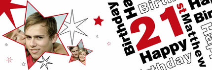 Its My 21st Party Personalised Photo Banner