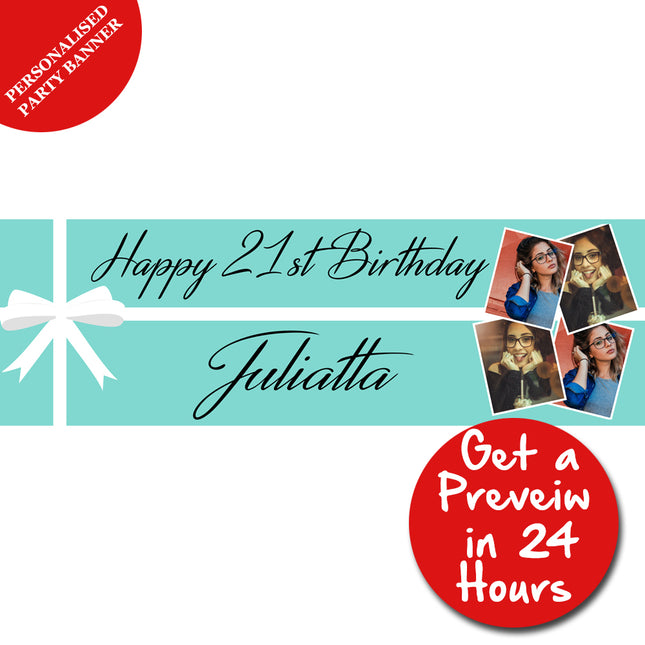 All Wrapped Up Personalised Photo Banner