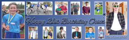 Its My 21st Party Personalised Photo Collage Banner