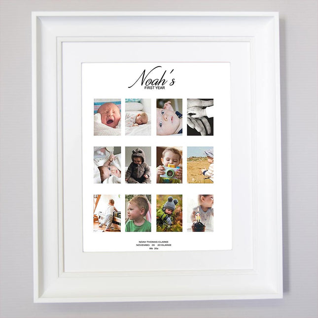 Amore 1st Year Photo Collage Wall Art - Do More With Your Pictures