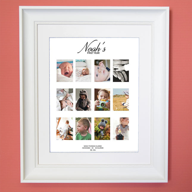 Amore 1st Year Photo Collage Wall Art - Do More With Your Pictures