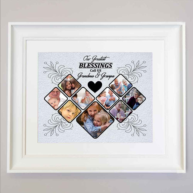 Lavender Our Greatest Blessing Framed Photo Collage