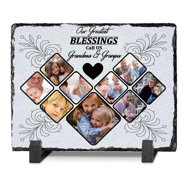 Grandchildren Our Greatest Blessings Photo Slate