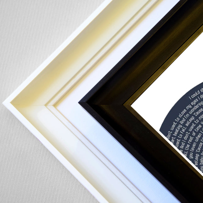Our First Dance Song Lyrics Disc Unique Framed Wedding Gift With Spotify Code