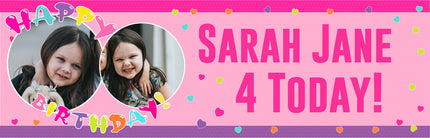 Its A special Confetti Party Personalised Photo Banner