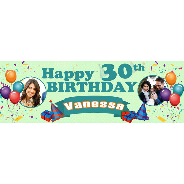 Its a Birthday Party Personalised Photo Banner