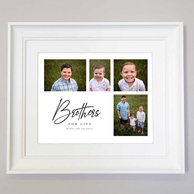 Brothers Forever Framed Wall Art
