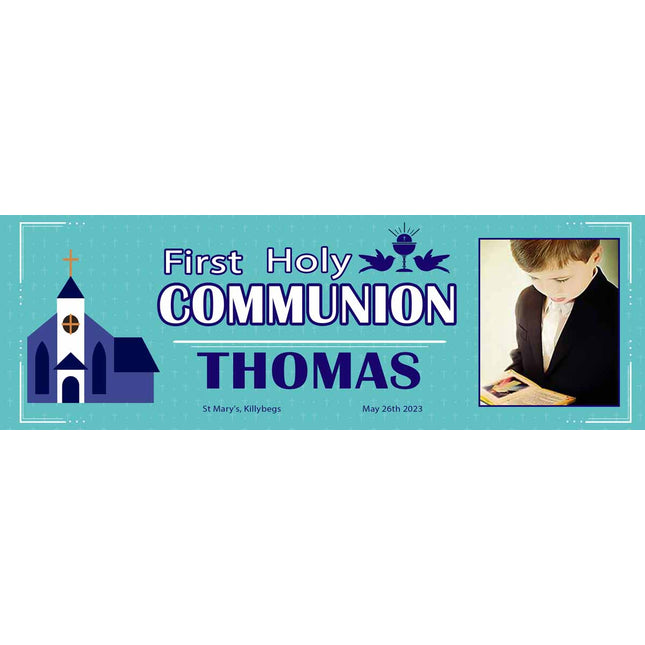 Photo First Holy Communion Party Personalised Banner