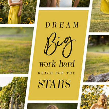 Dream Big And Reach For the Stars On Framed Photo Collage