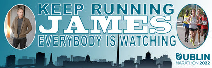 Dublin Marathon Keep Running Personalised Photo Banner