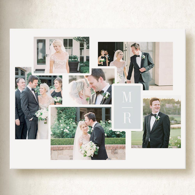 Our Wedding Whispers Collage on Canvas