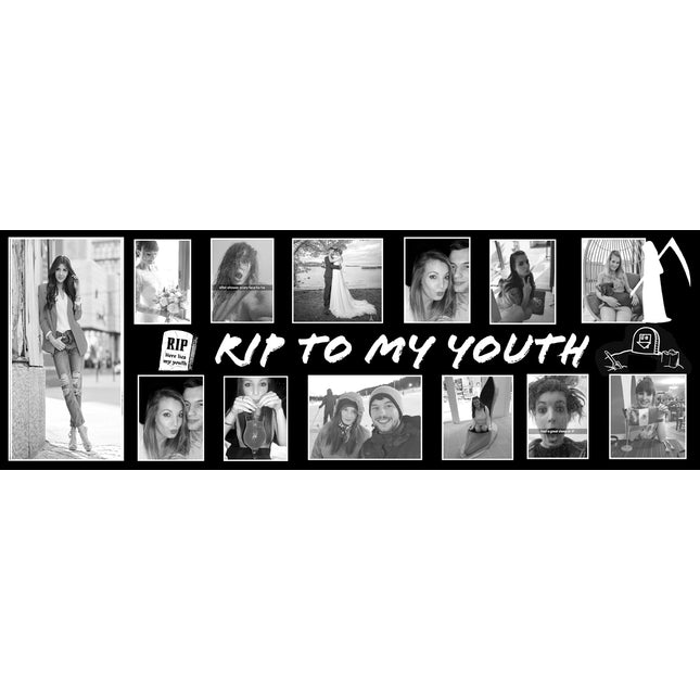 RIP To My Youth Personalised Birthday Photo Banner