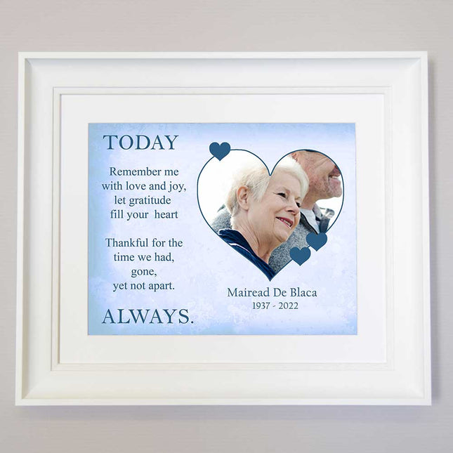 Remember Me With Love And joy Memorial Framed Print