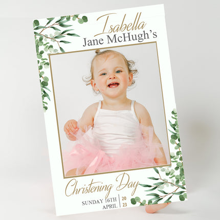On Your Christening Day Personalised Selfie Frame