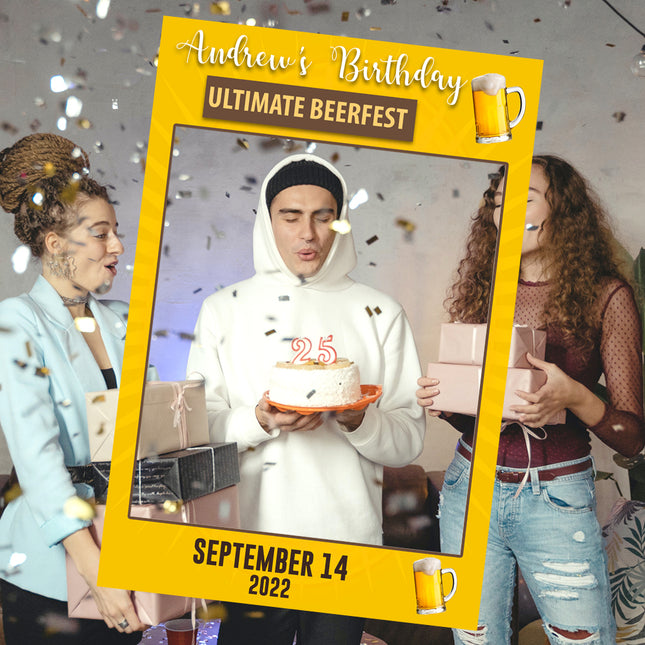 Ultimate Beerfest Personalised Birthday Selfie Frame