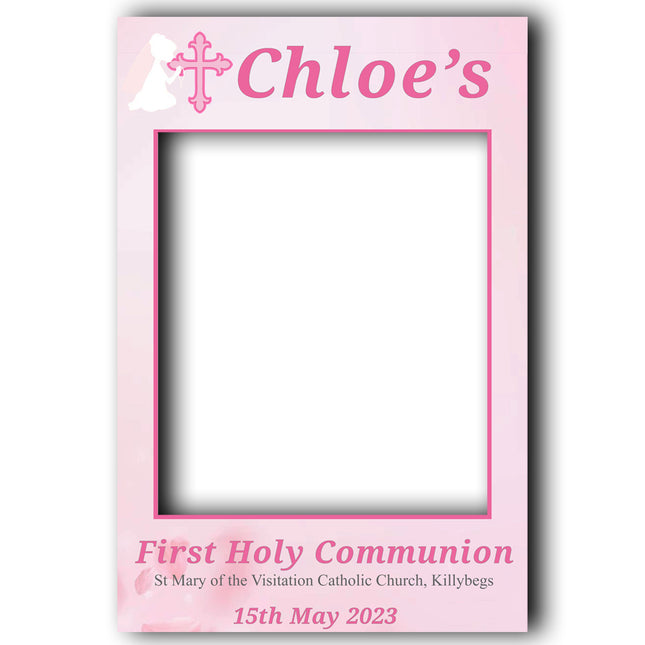 Little First Communion Party Personalised Selfie Frame