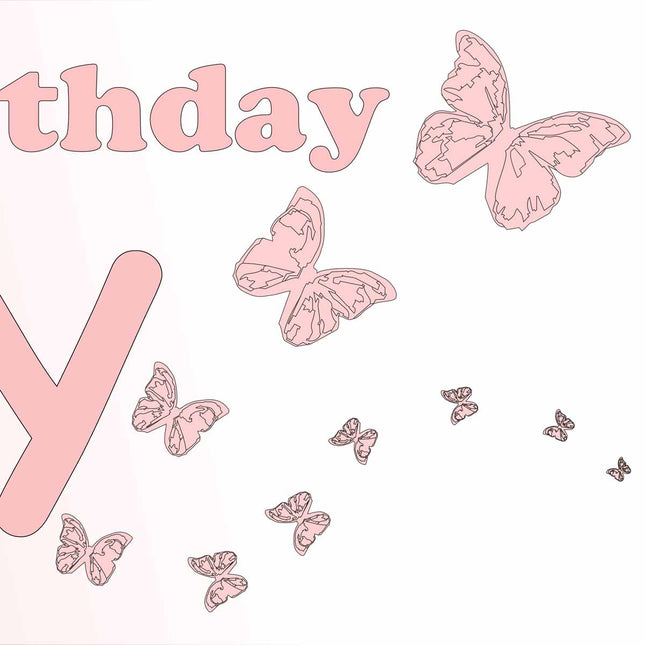 Butterfly Birthday Party Personalised Photo Banner