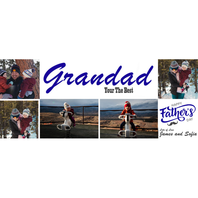 Grandads Teatime Personalised Photo Collage Mug