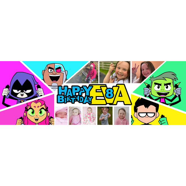 Teen Titans Personalised Photo Banner