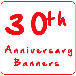 30th Pearl Wedding Anniversary Personalised Gifts and Photo Banners