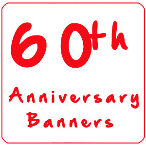 60th Diamond Wedding Anniversary Personalised Gifts and Photo Banners