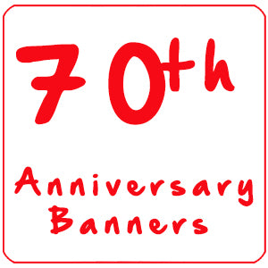 70th Platinum Wedding Anniversary Personalised Gifts and Photo Banners