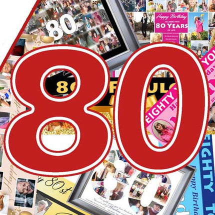 80th Birthday Framed Gifts & Personalised Photo Banners