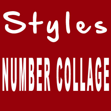 Personalised Birthday Number Photo Collages