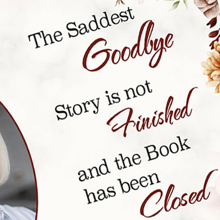 The Saddest Goodbye Personalised Memorial Plaque
