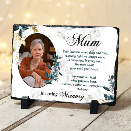 In Mums Memory Personalised Memorial Slate