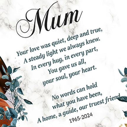 In Mums Memory Personalised Memorial Slate