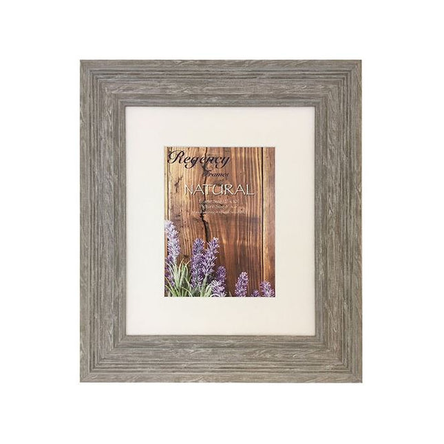 30X20cm (12X10 Inch) Natural Stone Grey Wooden Frame Mounted For 8X6 (A5)Print