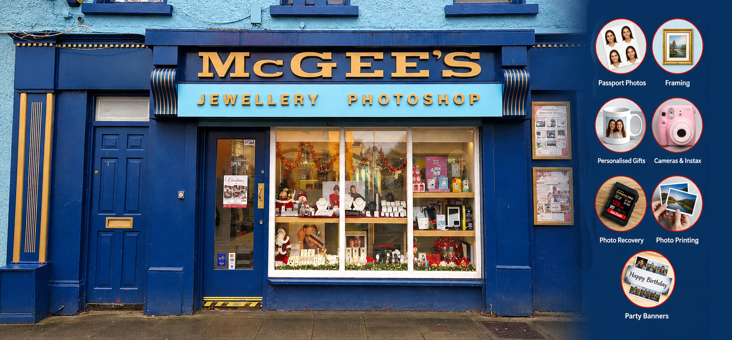 Photography, professional photo printing and personalised gifts from McGee's Photo Centre and Domore.ie