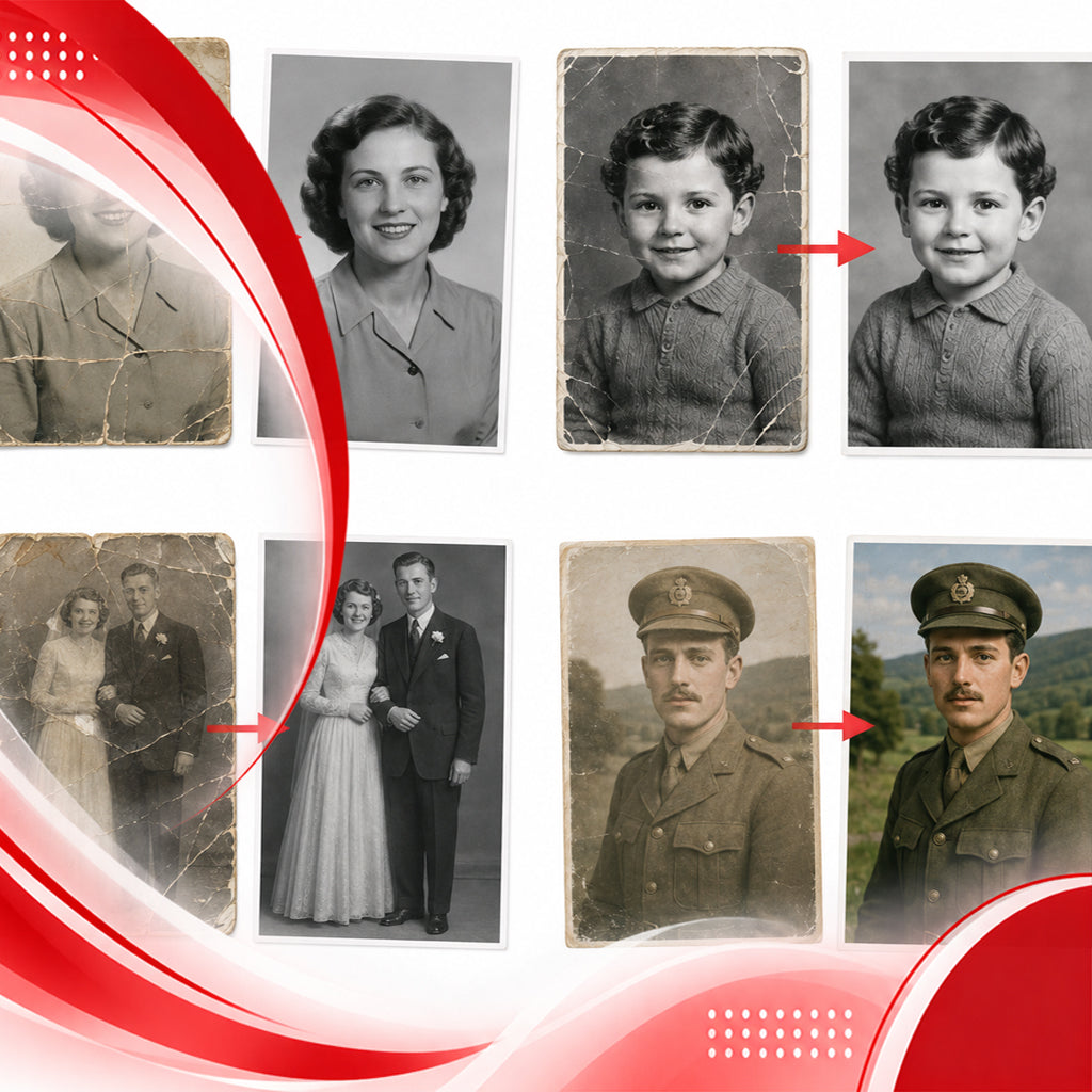 Professional photo restoration and photo editing services from McGee's Photo Centre