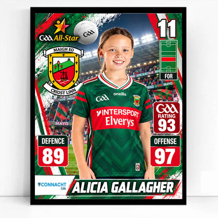 GAA AllStar Power Play Personalised Football Card