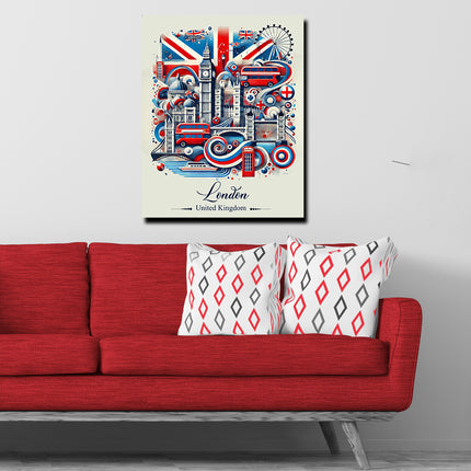 London England Cityscape Echoes By FusionVista Artworks