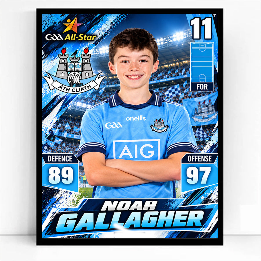 GAA AllStar Power Play Personalised Football Card