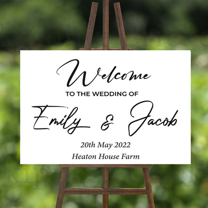 Just Say It Personalised Welcome Board