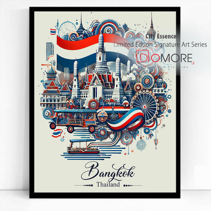 Bangkok Thailand Siam Spirit By FusionVista Artworks