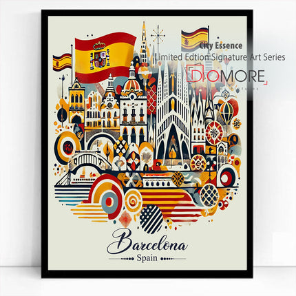 Barcelona Catalonia Rhythm By FusionVista Artworks