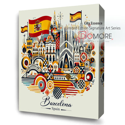 Barcelona Catalonia Rhythm By FusionVista Artworks