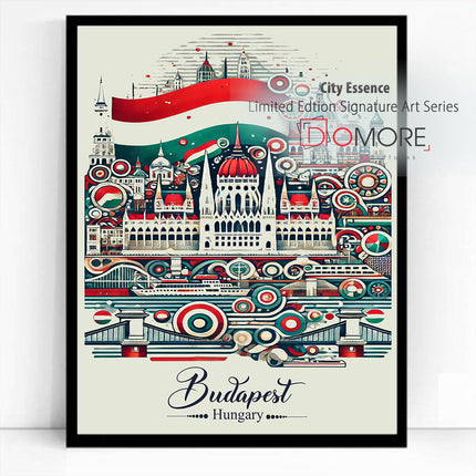 Budapest Hungary Danube Serenade By FusionVista Artworks