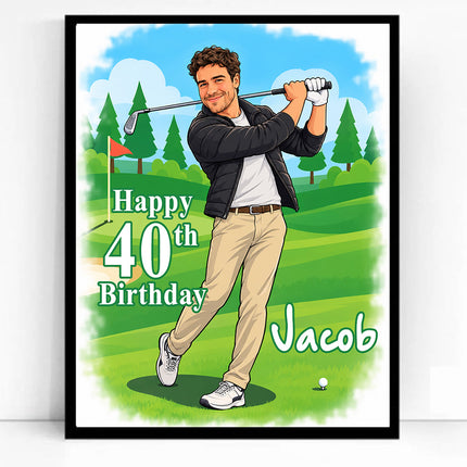 Full Body CartoonMeNow Hand Drawn Caricature Portrait