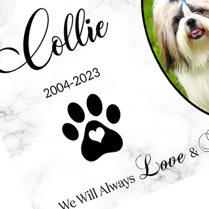 Forever Loved Pet Remembrance Slate Suitable For Outdoors & Indoors