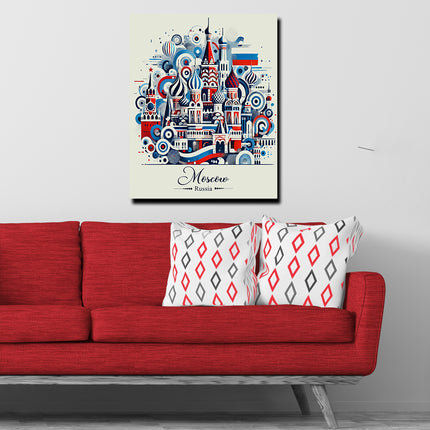 Moscow Russia Kremlin Kaleidoscope By FusionVista Artworks