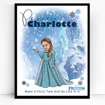 Once Upon A Princess CartoonMeNow Hand Drawn Caricature Portrait